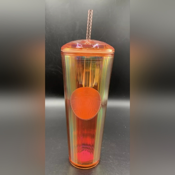 Starbucks Other - Starbucks 2020 Rose Gold Iridescent Dome Kaleidoscope 24oz Venti Tumbler Cup